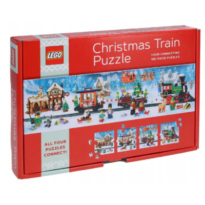 Puzzle LEGO Świąteczny pociąg 4w1