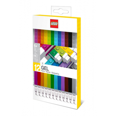 Kolorowe długopisy żelowe LEGO® (12 szt.) 51639