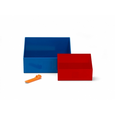 Zestaw szufelek LEGO z rozdzielaczem (Niebieska/czerwona)